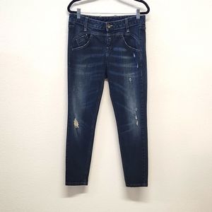 Benetton Dark Wash Distressed Jeans 27
